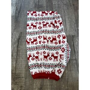 Hanna Andersson Christmas Fair Isle Dog Pajamas Reindeer Snowflake Large